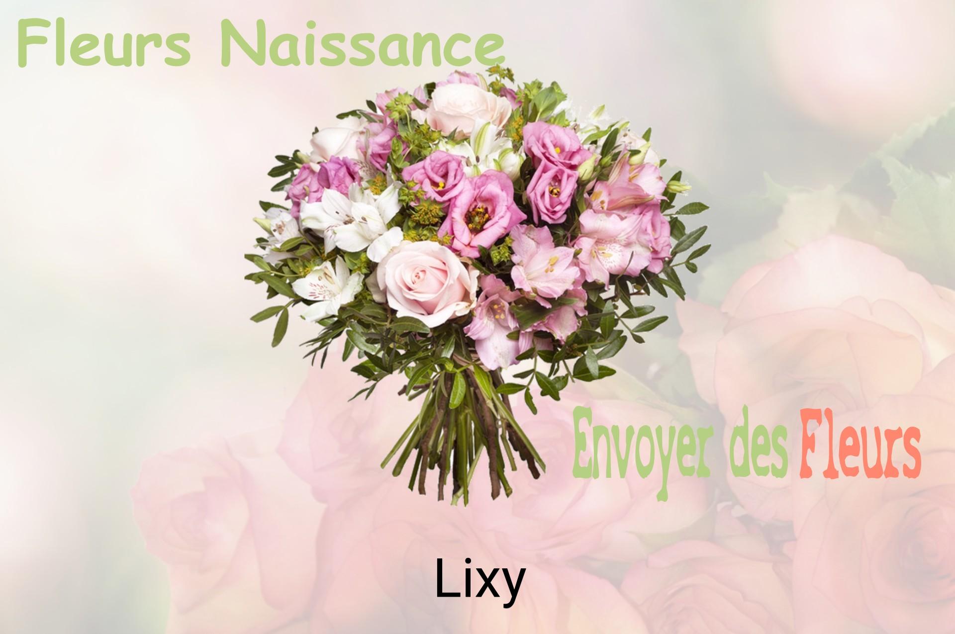 Bouquet de fleurs de naissance livré à Lixy